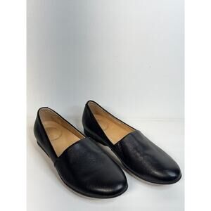 Dansko Larisa Women’s Black Leather Slip On Loafer Shoes Size 37 / US 6.5-7
